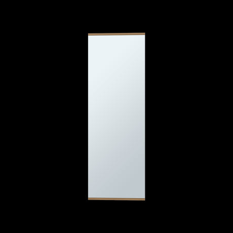 Zapatero de Pared Leto Fresno Europeo 47x138cm Flotante de Cinco Niveles con Espejo - ZAPATEROS | Bylmo