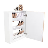 Zapatero Dassel Blanco Y Fresno Europeo 63.2x80.6cm de Tres Niveles - ZAPATEROS | Bylmo