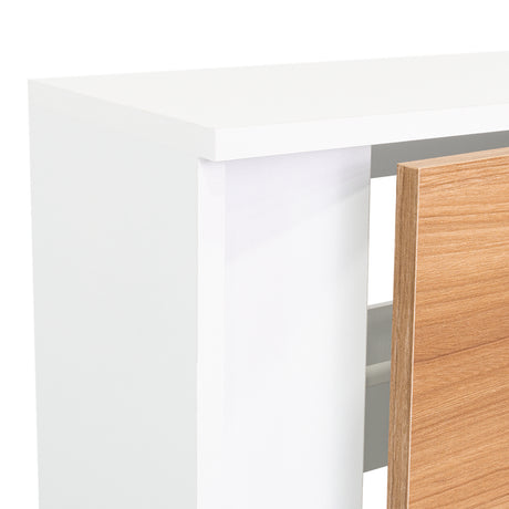 Zapatero Dassel Blanco Y Fresno Europeo 63.2x80.6cm de Tres Niveles - ZAPATEROS | Bylmo
