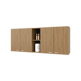 Mueble Superior de Cocina Portofino Fresno Europeo 150x60cm con Locero - MUEBLES SUPERIORES DE COCINA | Bylmo