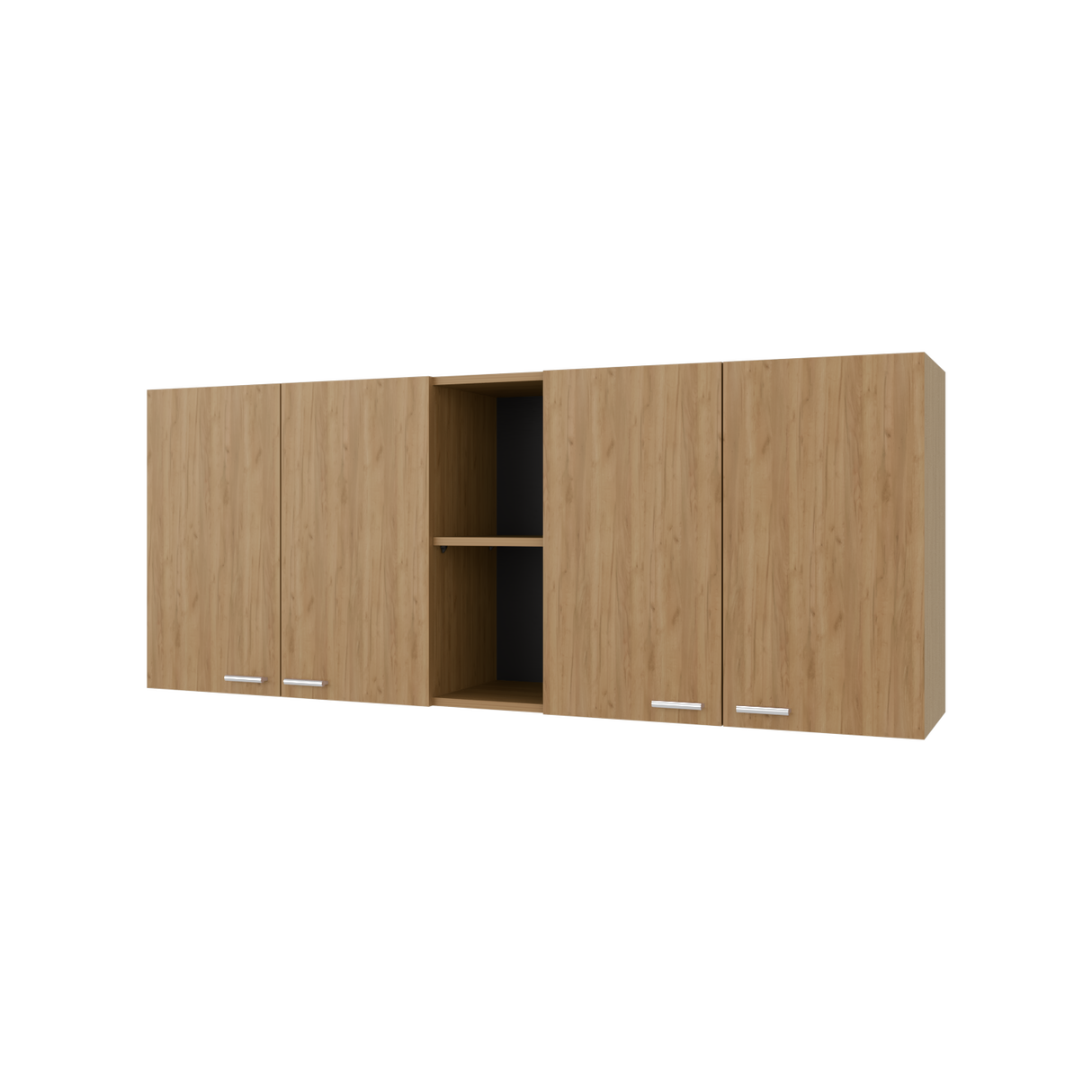 Mueble Superior de Cocina Portofino Fresno Europeo 150x60cm con Locero - MUEBLES SUPERIORES DE COCINA | Bylmo