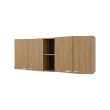 Mueble Superior de Cocina Portofino Fresno Europeo 150x60cm con Locero - MUEBLES SUPERIORES DE COCINA | Bylmo