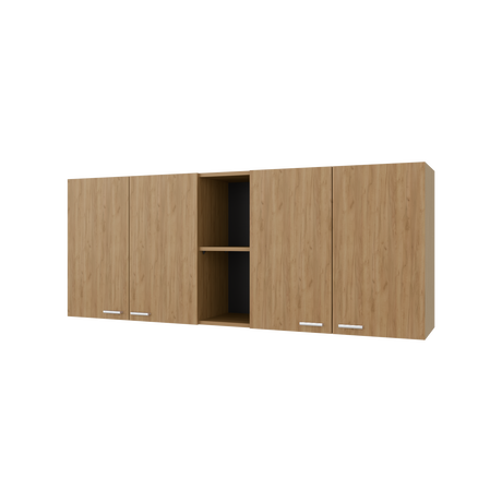 Mueble Superior de Cocina Portofino Fresno Europeo 150x60cm con Locero - MUEBLES SUPERIORES DE COCINA | Bylmo