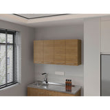 Mueble Superior de Cocina Fresno Europeo 120x60cm con Locero - MUEBLES SUPERIORES DE COCINA | Bylmo