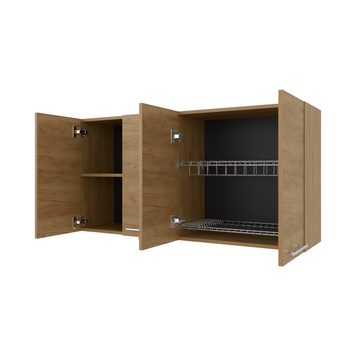 Mueble Superior de Cocina Fresno Europeo 120x60cm con Locero - MUEBLES SUPERIORES DE COCINA | Bylmo