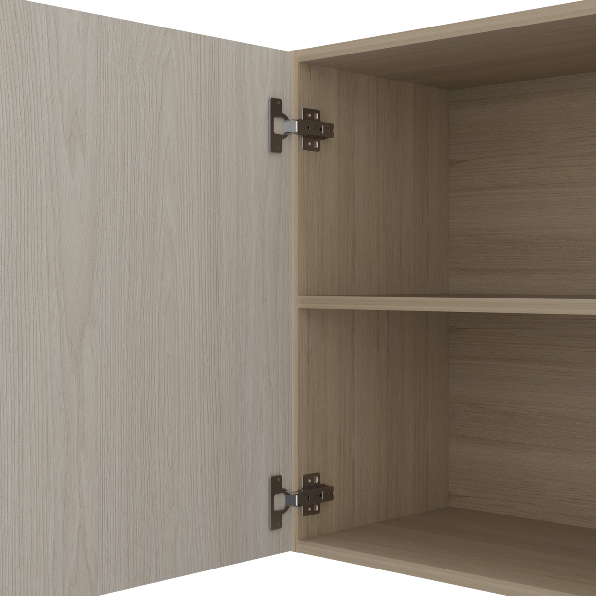 Mueble Superior de Cocina Gante Rovere y Niebla 180x60cm con Locero - MUEBLES SUPERIORES DE COCINA | Bylmo