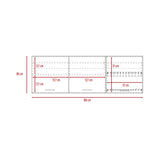 Mueble Superior de Cocina Gante Rovere y Niebla 180x60cm con Locero - MUEBLES SUPERIORES DE COCINA | Bylmo