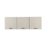Mueble Superior de Cocina Gante Rovere y Niebla 180x60cm con Locero - MUEBLES SUPERIORES DE COCINA | Bylmo