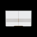 Mueble Superior de Cocina Soler Blanco y Macadamia 100x60cm con Cuatro Puertas - MUEBLES SUPERIORES DE COCINA | Bylmo