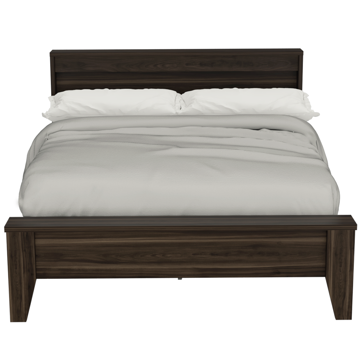 Cama Amat Habano 156.5x95cm para Colchón Doble 140 X 190 Cm con Cabecero y Piecero - CAMAS | Bylmo