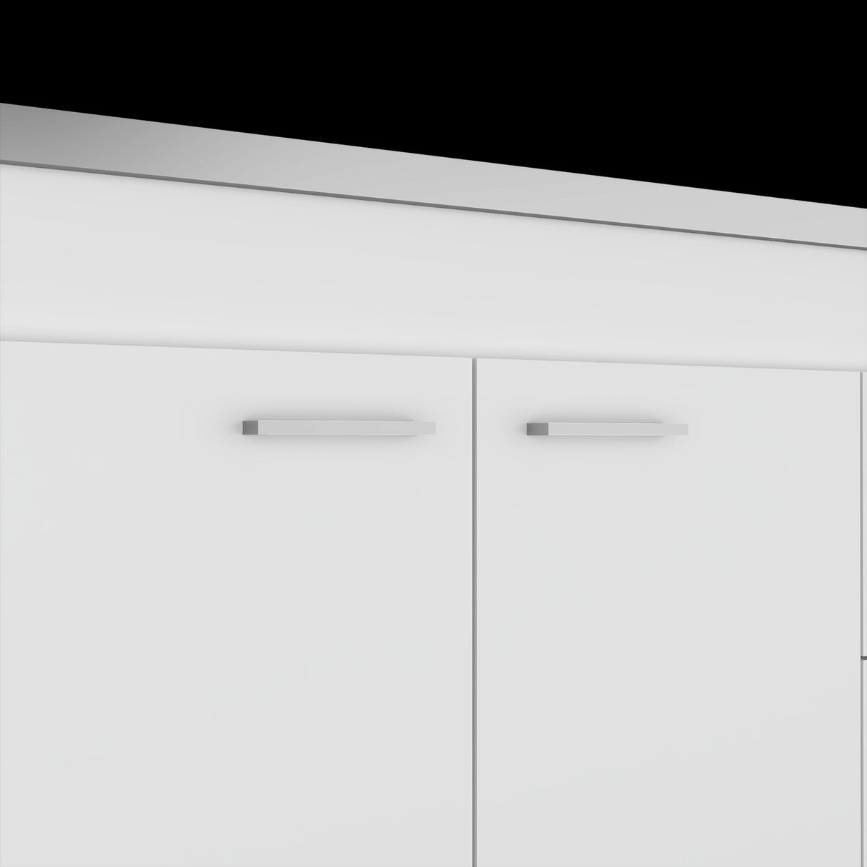 Mueble Inferior de Cocina Ferreti Blanco 100x90cm Con Mesón de Acero Inoxidable para Lado Izquierdo y sin Estufa - MUEBLES INFERIORES DE COCINA | Bylmo