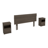 Combo Cabecero Lisboa Milan 90.2x158.6cm con Dos Mesas de Noche Para cama Doble - CABECEROS | Bylmo
