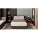 Combo Cabecero Lisboa Milan 90.2x158.6cm con Dos Mesas de Noche Para cama Doble - CABECEROS | Bylmo