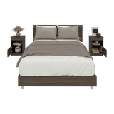 Combo Cabecero Lisboa Milan 90.2x158.6cm con Dos Mesas de Noche Para cama Doble - CABECEROS | Bylmo