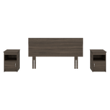 Combo Cabecero Lisboa Milan 90.2x158.6cm con Dos Mesas de Noche Para cama Doble - CABECEROS | Bylmo