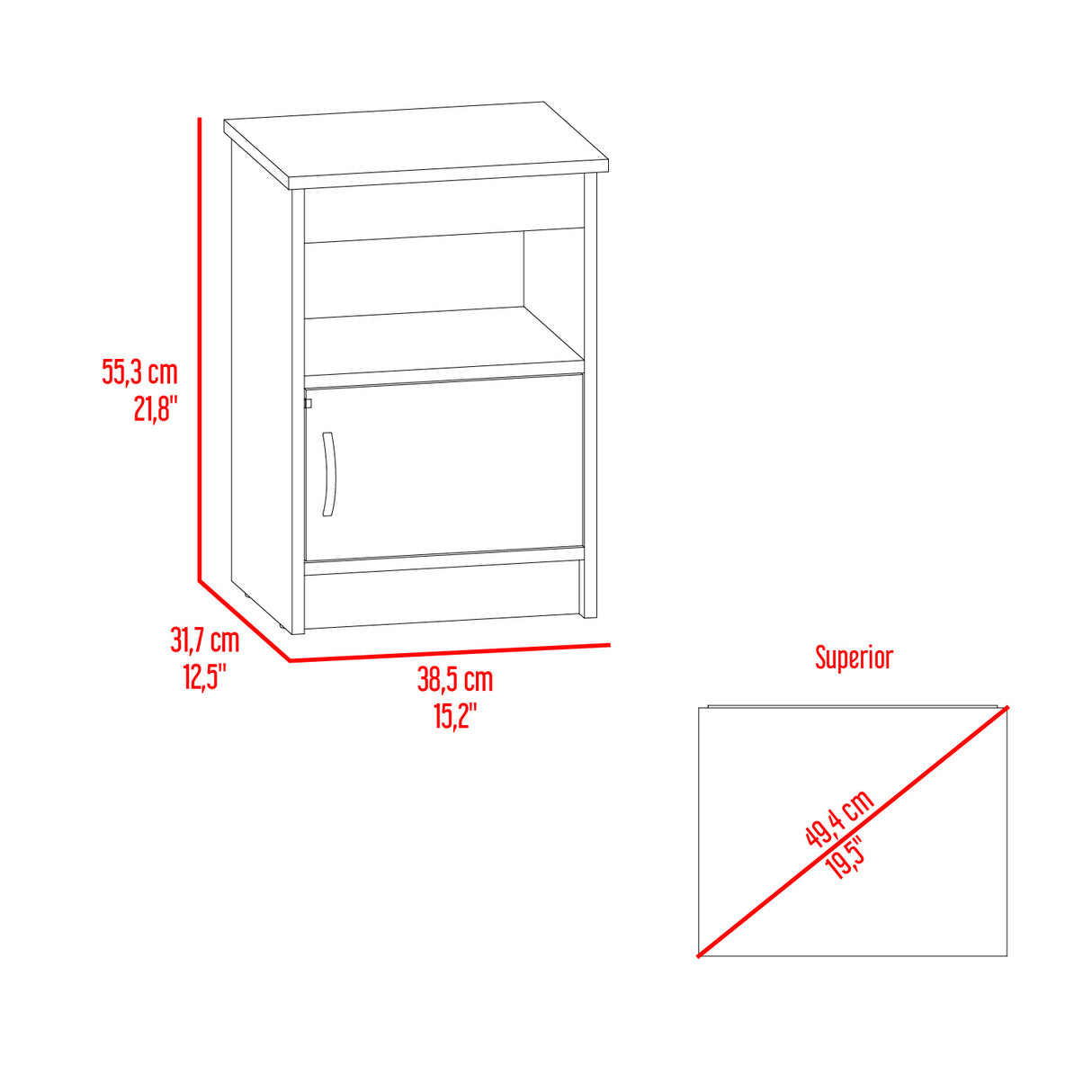 Combo Cabecero Lisboa Milan 90.2x158.6cm con Dos Mesas de Noche Para cama Doble - CABECEROS | Bylmo