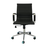 Silla de Oficina Esterilla Negro 61x46.5cm Reclinable y Giratoria con Ruedas - SILLAS DE OFICINA | Bylmo