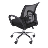 Silla de Oficina Tok Negro 57x52cm Reclinable y Giratoria con Ruedas - SILLAS DE OFICINA | Bylmo