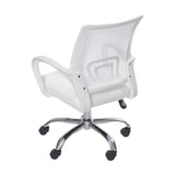 Silla de Oficina Tok Blanco 57x52cm Reclinable y Giratoria con Ruedas - SILLAS DE OFICINA | Bylmo