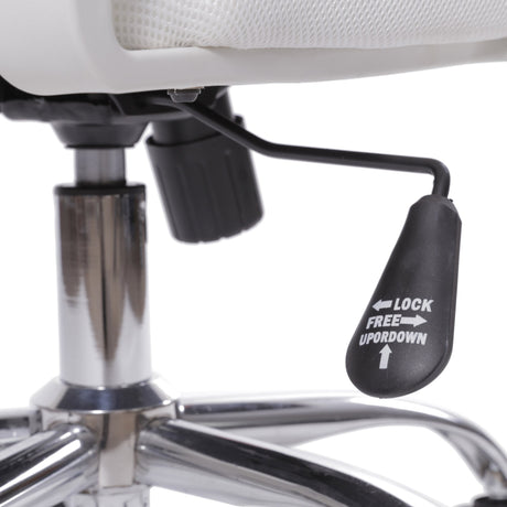 Silla de Oficina Tok Blanco 57x52cm Reclinable y Giratoria con Ruedas - SILLAS DE OFICINA | Bylmo