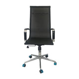 Silla de Oficina Negro 61x47cm Reclinable y Giratoria con Ruedas - SILLAS DE OFICINA | Bylmo