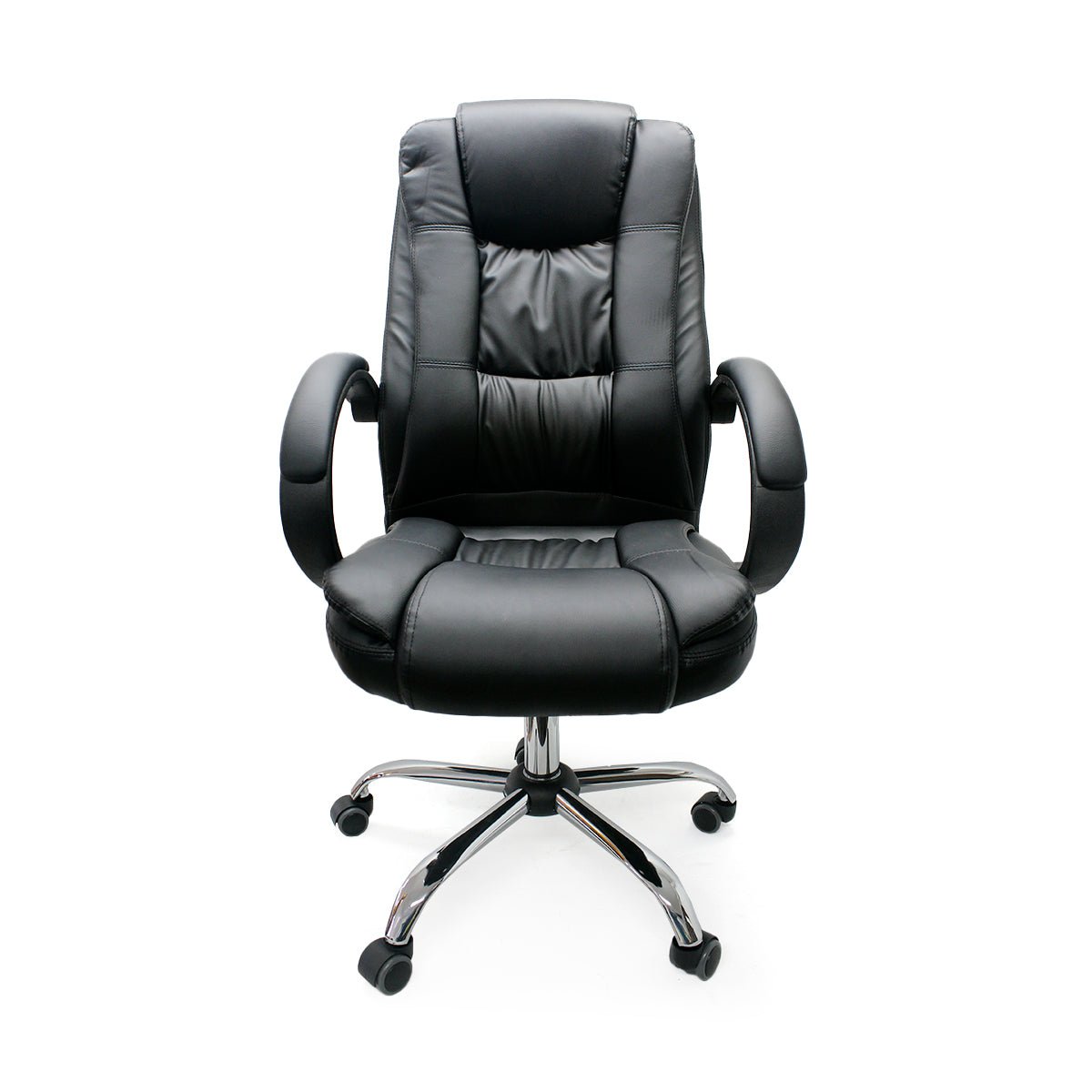 Silla de Oficina Monaco Negro 64x51cm Reclinable y Giratoria con Ruedas - SILLAS DE OFICINA | Bylmo