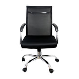 Silla de Oficina Roma Negro 56x54cm Reclinable y Giratoria con Ruedas