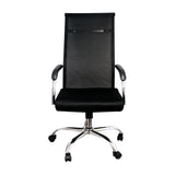 Silla de Oficina Roma Negro 56x52cm Reclinable y Giratoria con Ruedas - SILLAS DE OFICINA | Bylmo