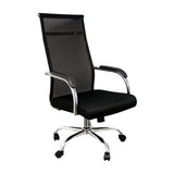Silla de Oficina Roma Negro 56x52cm Reclinable y Giratoria con Ruedas - SILLAS DE OFICINA | Bylmo