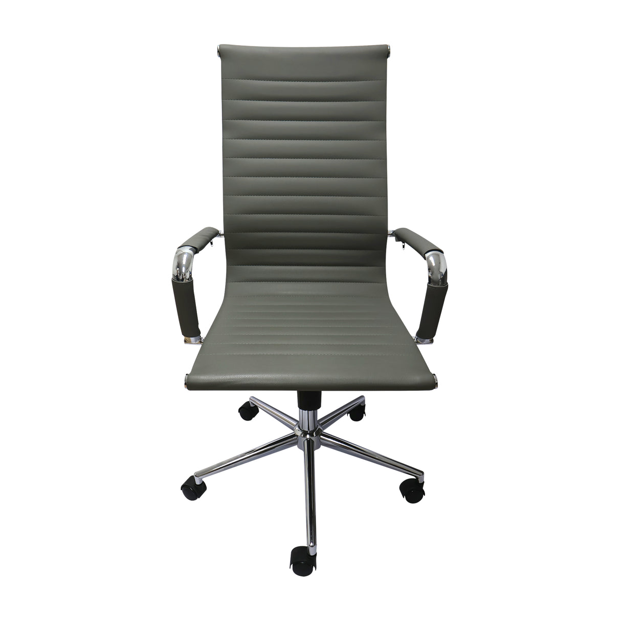 Silla de Oficina Esterilla Gris 61x46.5cm Reclinable y Giratoria con Ruedas - SILLAS DE OFICINA | Bylmo