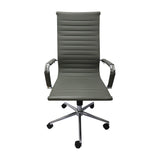 Silla de Oficina Esterilla Gris 61x46.5cm Reclinable y Giratoria con Ruedas - SILLAS DE OFICINA | Bylmo