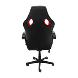 Silla Gamer Raptor Rojo 60x51cm Reclinable y Giratoria con Ruedas - SILLAS DE OFICINA | Bylmo