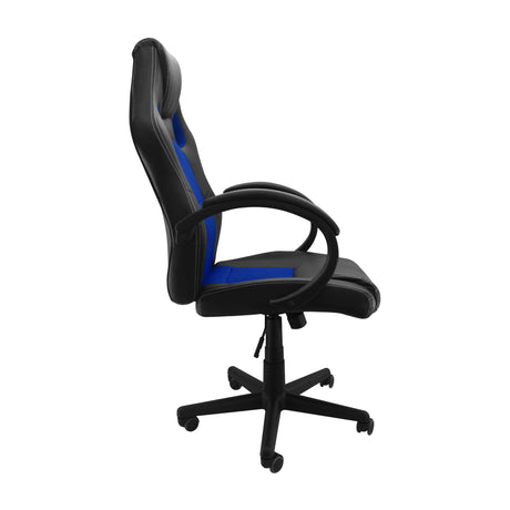Silla Gamer Raptor Azul 60x51cm Reclinable y Giratoria con Ruedas - SILLAS DE OFICINA | Bylmo