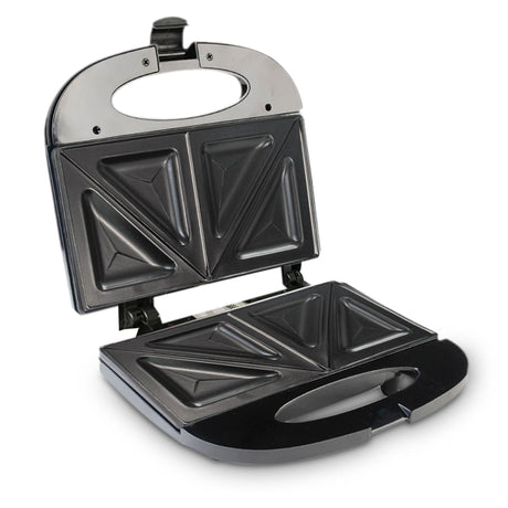 Sanduchera Negro 21.5x9cm de Dos Puestos Triangular - SANDUCHERAS Y WAFLERAS | Bylmo