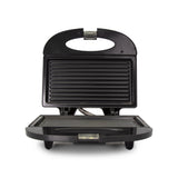 Sanduchera Negro 21.5x9cm de Dos Puestos Tipo Panini - SANDUCHERAS Y WAFLERAS | Bylmo