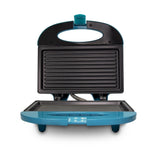 Sanduchera Azul y Negro 21.5x9cm de Dos Puestos Tipo Panini - SANDUCHERAS Y WAFLERAS | Bylmo