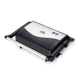 Sanduchera Grill Negro y Cobre 23x10cm de Dos Puestos Tipo Panini - SANDUCHERAS Y WAFLERAS | Bylmo
