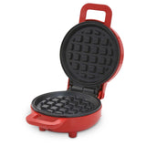 Waflera Rojo y Negro 12.5x9.5cm de Un Puesto con Luz Indicadora - SANDUCHERAS Y WAFLERAS | Bylmo