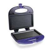 Sanduchera Negro y Violeta 21.5x9cm de Un Puesto Tipo Panini - SANDUCHERAS Y WAFLERAS | Bylmo