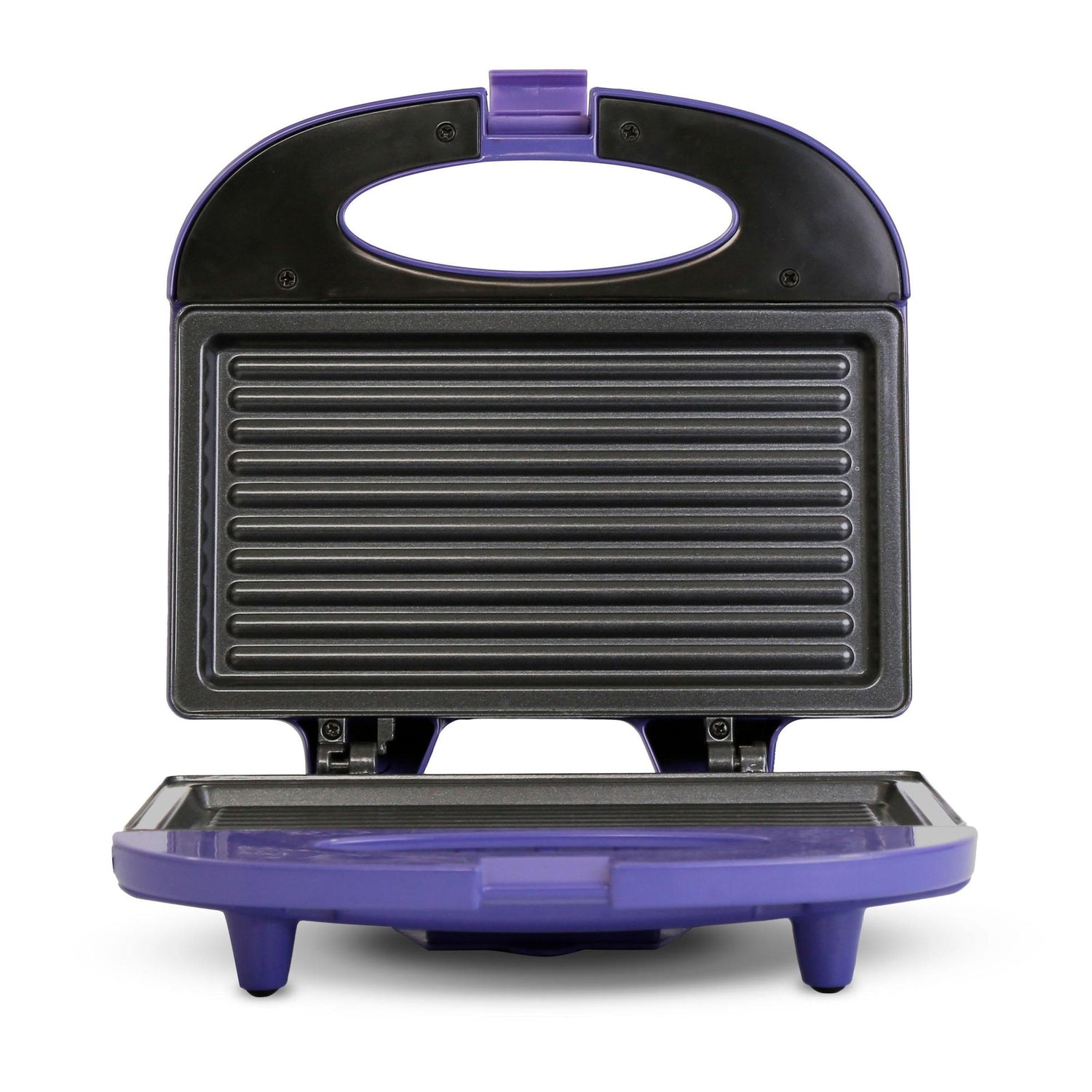 Sanduchera Negro y Violeta 21.5x9cm de Un Puesto Tipo Panini - SANDUCHERAS Y WAFLERAS | Bylmo