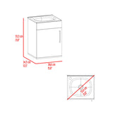 Mueble para Lavamanos Oxford Fresno Europeo y Plomo 40x55.5cm Flotante con Lamvamanos - MUEBLES PARA LAVAMANOS | Bylmo