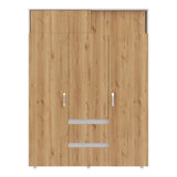 Closet Aurora Duna y Blanco 150x200cm con Dos Cajones y con Ocho Compartimientos - CLOSETS | Bylmo