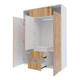 Closet Aurora Duna y Blanco 150x200cm con Dos Cajones y con Ocho Compartimientos - CLOSETS | Bylmo