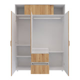 Closet Aurora Duna y Blanco 150x200cm con Dos Cajones y con Ocho Compartimientos - CLOSETS | Bylmo
