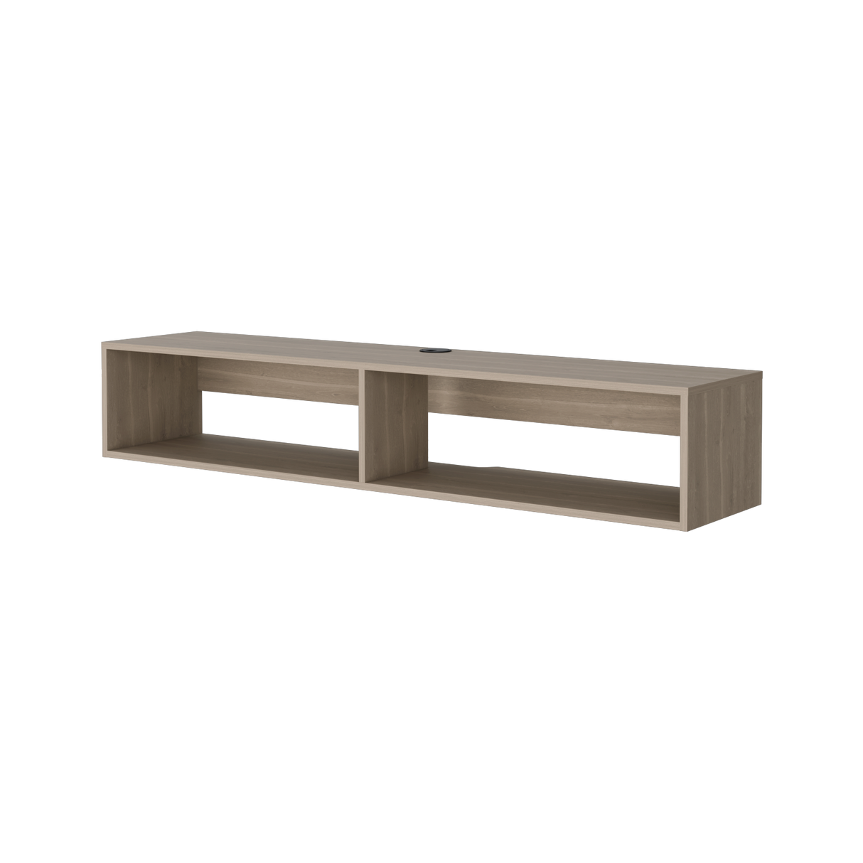 Rack de TV Flotante Bardolino 150x27cm para TV Hasta 65 Pulgadas con Dos Compartimientos y con Ranuras para Cables - MUEBLES DE TV | Bylmo