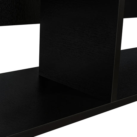 Rack de TV Flotante Wengue 150x27cm para TV Hasta 65 Pulgadas con Dos Compartimientos y con Ranuras para Cables - MUEBLES DE TV | Bylmo