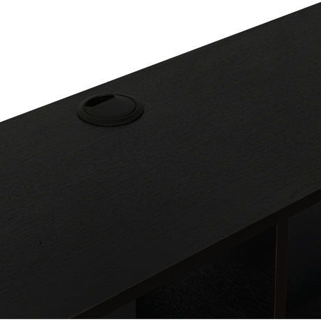Rack de TV Flotante Wengue 150x27cm para TV Hasta 65 Pulgadas con Dos Compartimientos y con Ranuras para Cables - MUEBLES DE TV | Bylmo
