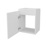 Mueble para Lavamanos Individual Saju Blanco 40x50cm Flotante con Lavamanos de Sobreponer - MUEBLES PARA LAVAMANOS | Bylmo