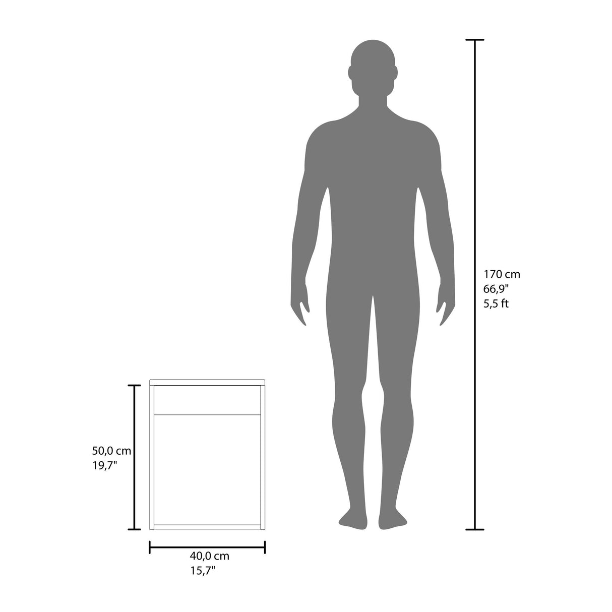 Mueble para Lavamanos Individual Saju Blanco 40x50cm Flotante con Lavamanos de Sobreponer - MUEBLES PARA LAVAMANOS | Bylmo