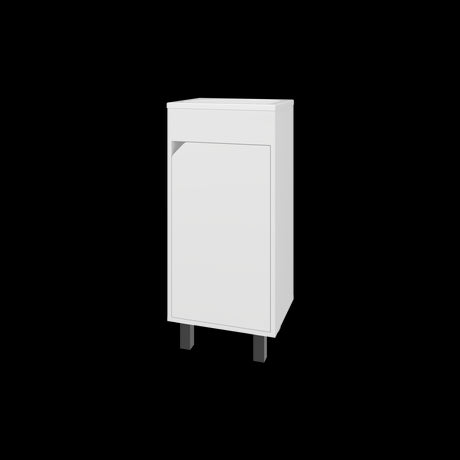 Mueble para Lavamanos Individual Bethel Blanco 40x86cm con Patas y Lavamanos de Sobreponer - MUEBLES PARA LAVAMANOS | Bylmo